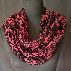 Marcus Adler Scarf/ Shawl Floral Black Velvet